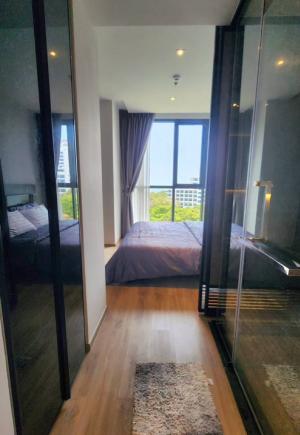 For RentCondoPattaya, Bangsaen, Chonburi : Condo for rent : Andromeda Condo Pattaya 1 bedroom 1 bathroom (Sliding door separating Bedroom and Livingroom)Size : 33 sq.m, Floor : 7th floor (Facing North with Sea view)