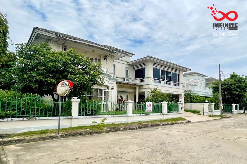 For SaleHousePinklao, Charansanitwong : 2-story detached house for sale, 95.6 square meters, Baan Suan Phutthamonthon. Phutthamonthon Sai 1 Road