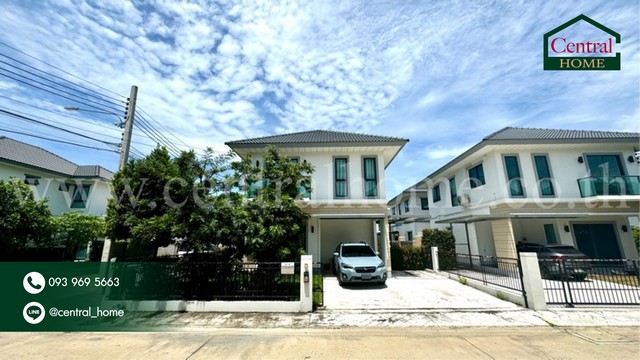 For SaleHouseBangna, Bearing, Lasalle : Single house, Perfect Park Bangna, corner house, ready to move in.