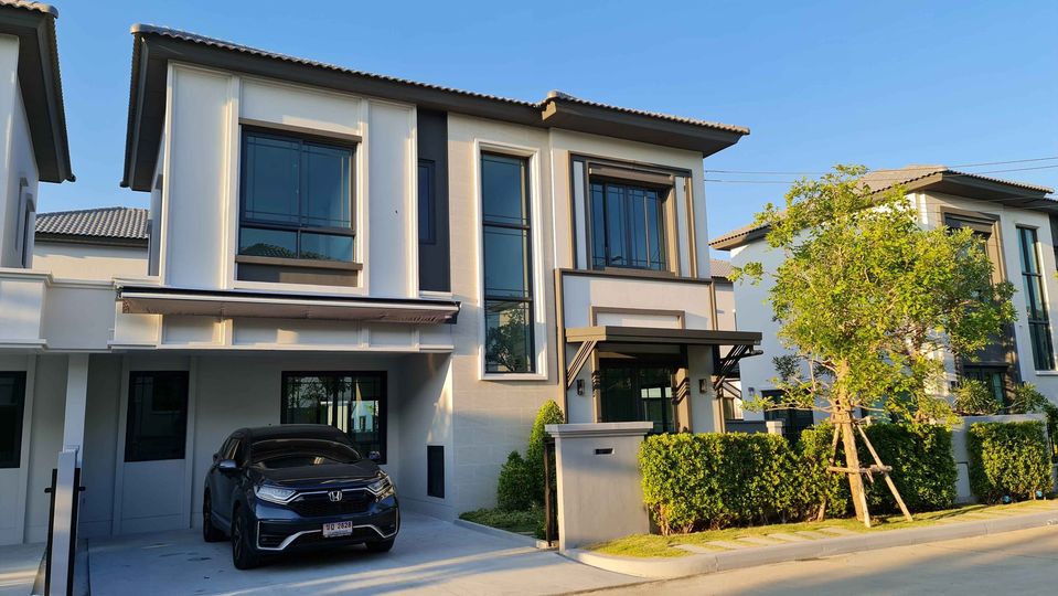 For RentHouseSamut Prakan,Samrong : For rent: New house Grande Pleno (Sukhumvit-Bangna), near Mega Bangna, ready to move in