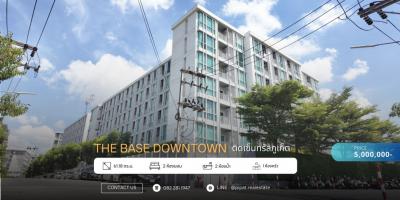 ขายคอนโดภูเก็ต : ขาย คอนโด มองเห็นวิวสระน้ำและสวนในโครงการ  THE BASE DOWNTOWN ภูเก็ต 61.18 ตรม