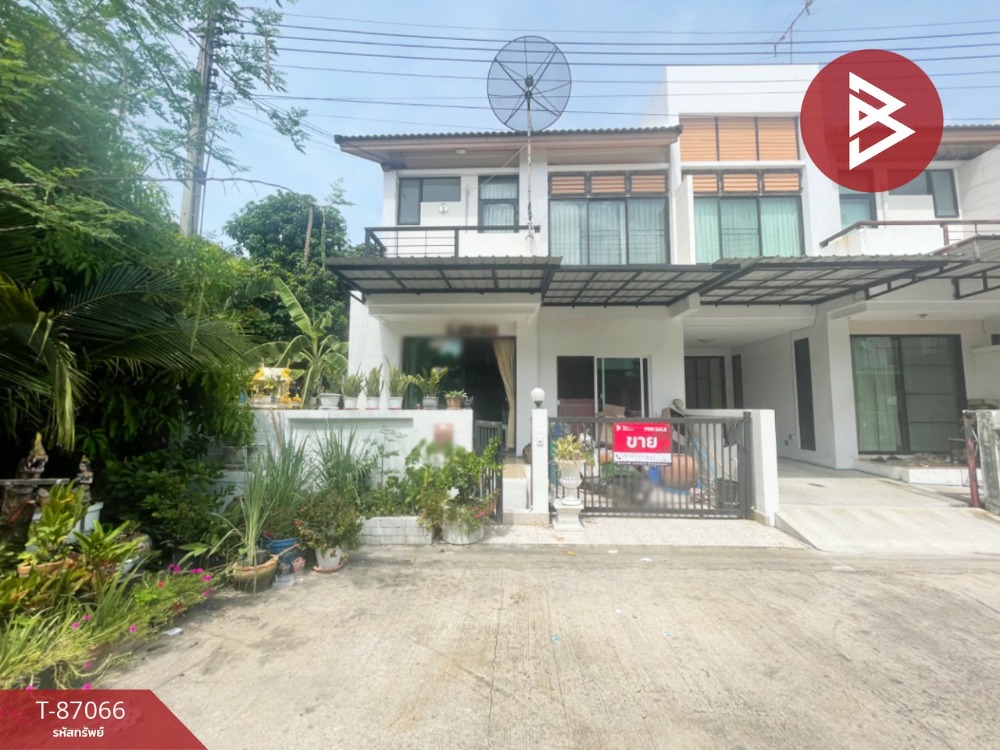 For SaleTownhouseMahachai Samut Sakhon : Townhouse for sale The Proud Village, Khok Kham, Samut Sakhon