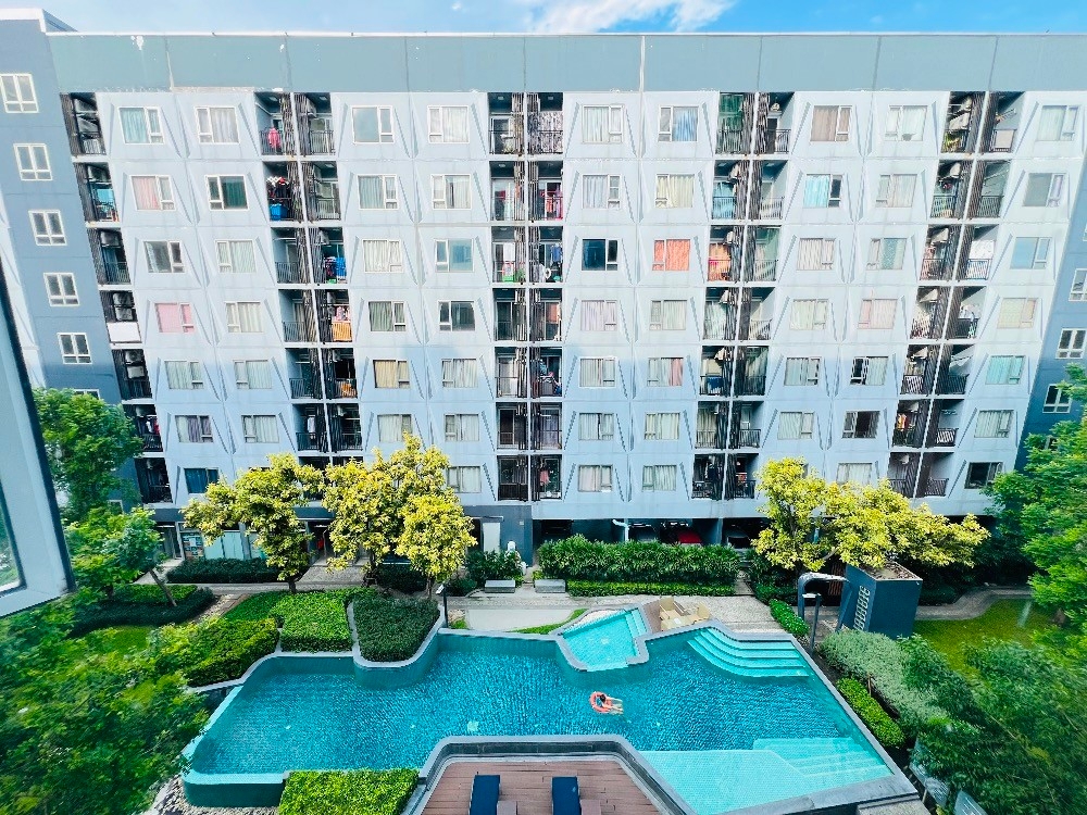 For SaleCondoRama 2, Bang Khun Thian : S-PPR2102 Condo for sale, Plum Condo Extra Rama 2, Building A, 5th floor, pool view, 23 sq m, 1 bedroom, 1 bathroom, 950,000 million 064-959-8900