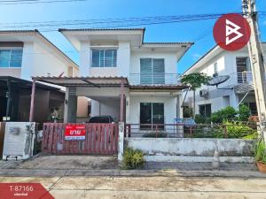 For SaleHousePattaya, Bangsaen, Chonburi : Semi-detached house for sale, Keerada Village, Saen Suk, Chonburi.