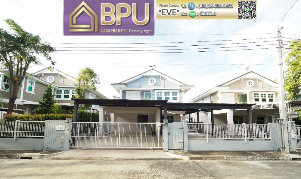 For RentHouseBangna, Bearing, Lasalle : ** 3 Bedrooms Single House for Rent ** Chaiyaphruek Bangna Km.7 Near Mega Bangna