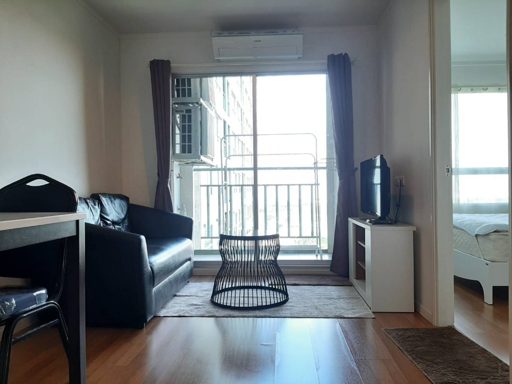 For RentCondoRama9, Petchburi, RCA : #Condo for rent Lumpini Park Rama9-Ratchada near MRT Rama9 - 1 bedroom, 1 bathroom, open kitchen - 16th Floor, area 30 sq m - Fully furnished  Rental price 13,000 baht/month