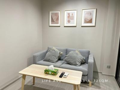 For SaleCondoRama9, Petchburi, RCA : Condo for sale 1 bedrom fully-furnished Life Asoke - Rama 9: Life Asoke Rama 9 32 sq m. high floor north side view Building A