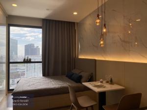 For RentCondoSiam Paragon ,Chulalongkorn,Samyan : Ashton Chula Silom, beautiful room, Studio room, size 24 square meters, built-in furniture, complete with electrical appliances, call 061-4162636