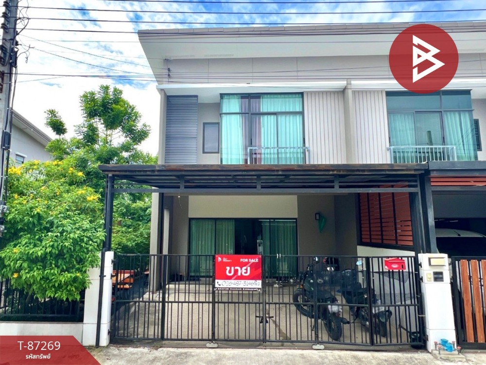 For SaleTownhouseSamut Prakan,Samrong : Townhouse for sale Pruksa Ville Village 97 Wongwaen-On Nut, Bang Phli, Samut Prakan