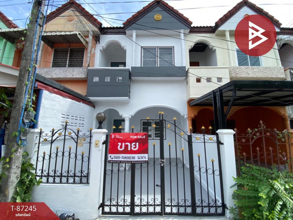 For SaleTownhousePattaya, Bangsaen, Chonburi : 2-story townhouse for sale, Khu Khwan Village, Ban Bueng, Chonburi