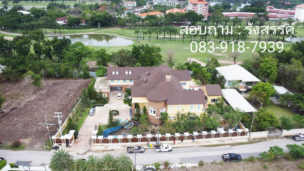 For SaleHousePathum Thani,Rangsit, Thammasat : 🎯 Award for success with a luxurious mansion of 775 square meters, house in the Pinehurst project, next to the Pinehurst golf course, near Bangkok University, Khlong Nueng, Khlong Luang, Pathum Thani, usable area 1700 sq m.