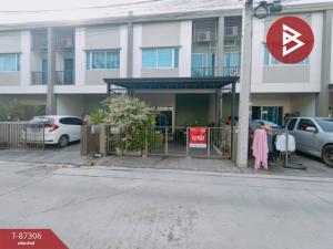 For SaleTownhousePathum Thani,Rangsit, Thammasat : Townhouse for sale Lumpini Village Townville Rangsit-Khlong 2, Pathum Thani, beautiful and ready to move in.