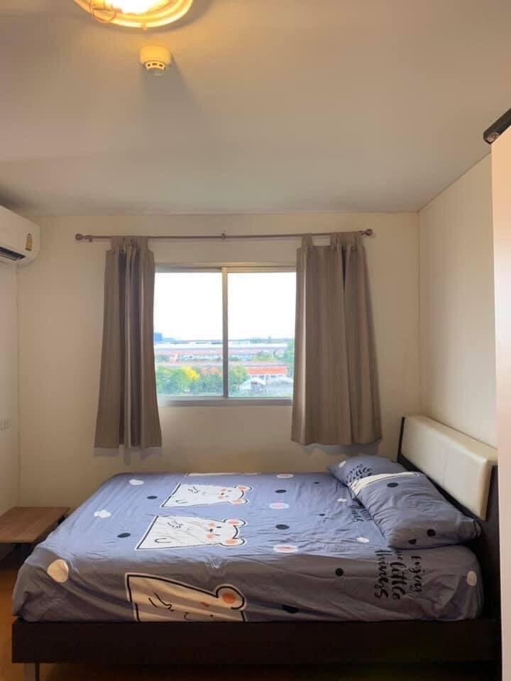 For RentCondoLadkrabang, Suwannaphum Airport : LNTW104 Condo for rent, Lumpini Town Romklao-Suvarnabhumi, 8th floor, Building B, city view, 22 sq m., 1 bedroom, 1 bathroom, 6,000 baht, 064-878-5283