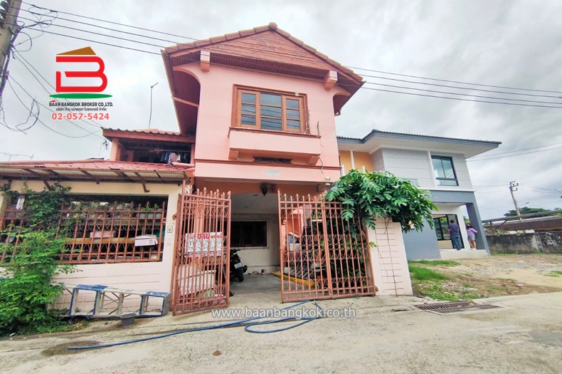 For SaleHouseVipawadee, Don Mueang, Lak Si : Twin house, area 29.6 sq m., Chuenkamonniwet Village 1, Prachachuen Road, Thung Song Hong Subdistrict, Lak Si District, Bangkok.