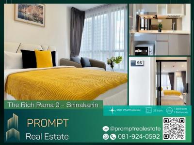 For RentCondoPattanakan, Srinakarin : ST12298 - The Rich Rama 9 - Srinakarin - 26 sqm - MRT Phatthanakan