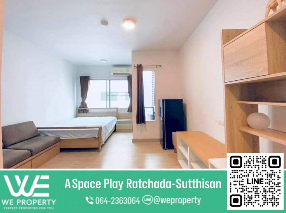 For SaleCondoRatchadapisek, Huaikwang, Suttisan : Beautiful room, fully furnished⭐A Space Play Ratchada-Sutthisan (A Space Play Ratchada-Sutthisan)