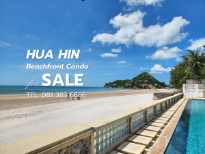 For SaleCondoHuahin, Prachuap Khiri Khan, Pran Buri : Rare Item: Hua Hin beachfront condo, only 8.9 million.