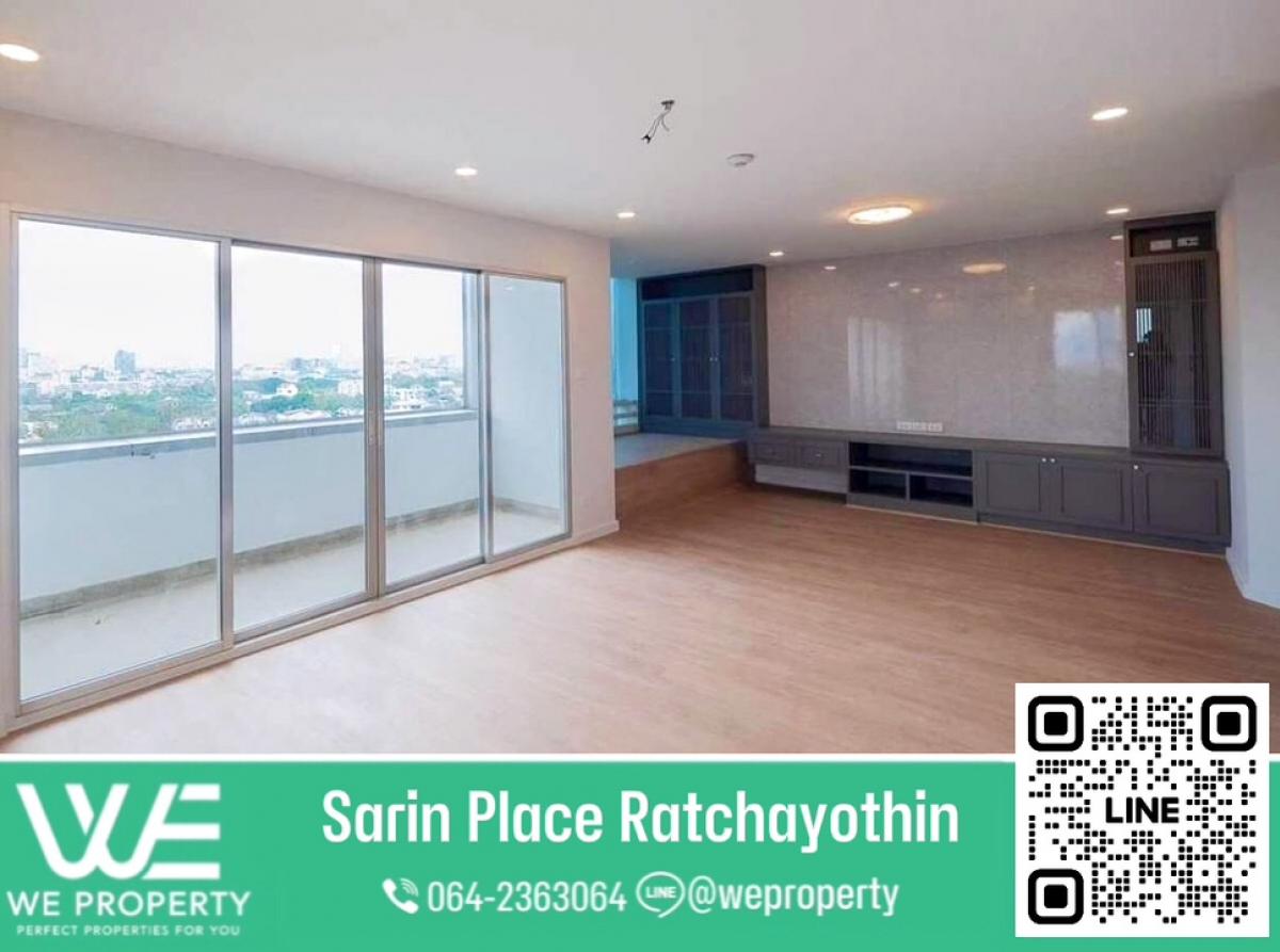 For SaleCondoKasetsart, Ratchayothin : Large room, brand new renovation ⭐Sarin Place (Sarin Place) BTS Ratchayothin