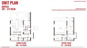 ขายคอนโด : Duplex Penthouse 313 SQM‼️with Private pool ราคาดีที่สุด‼️