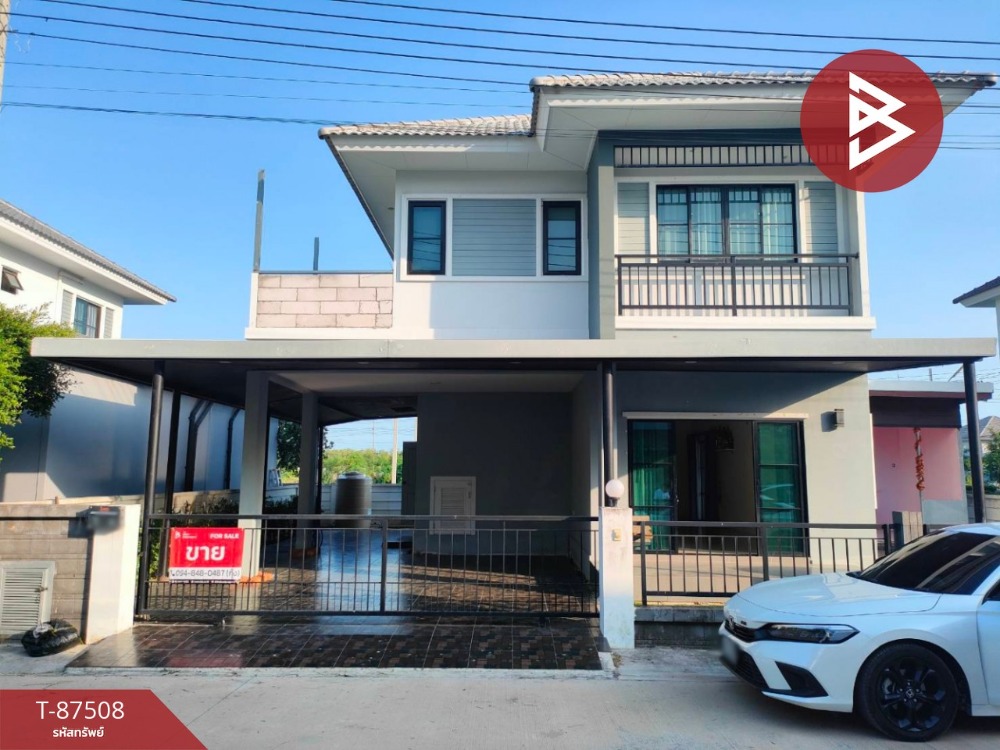 For SaleHouseChachoengsao : Single house for sale Baan Maruay Riverside Project, Bang Pakong, Chachoengsao