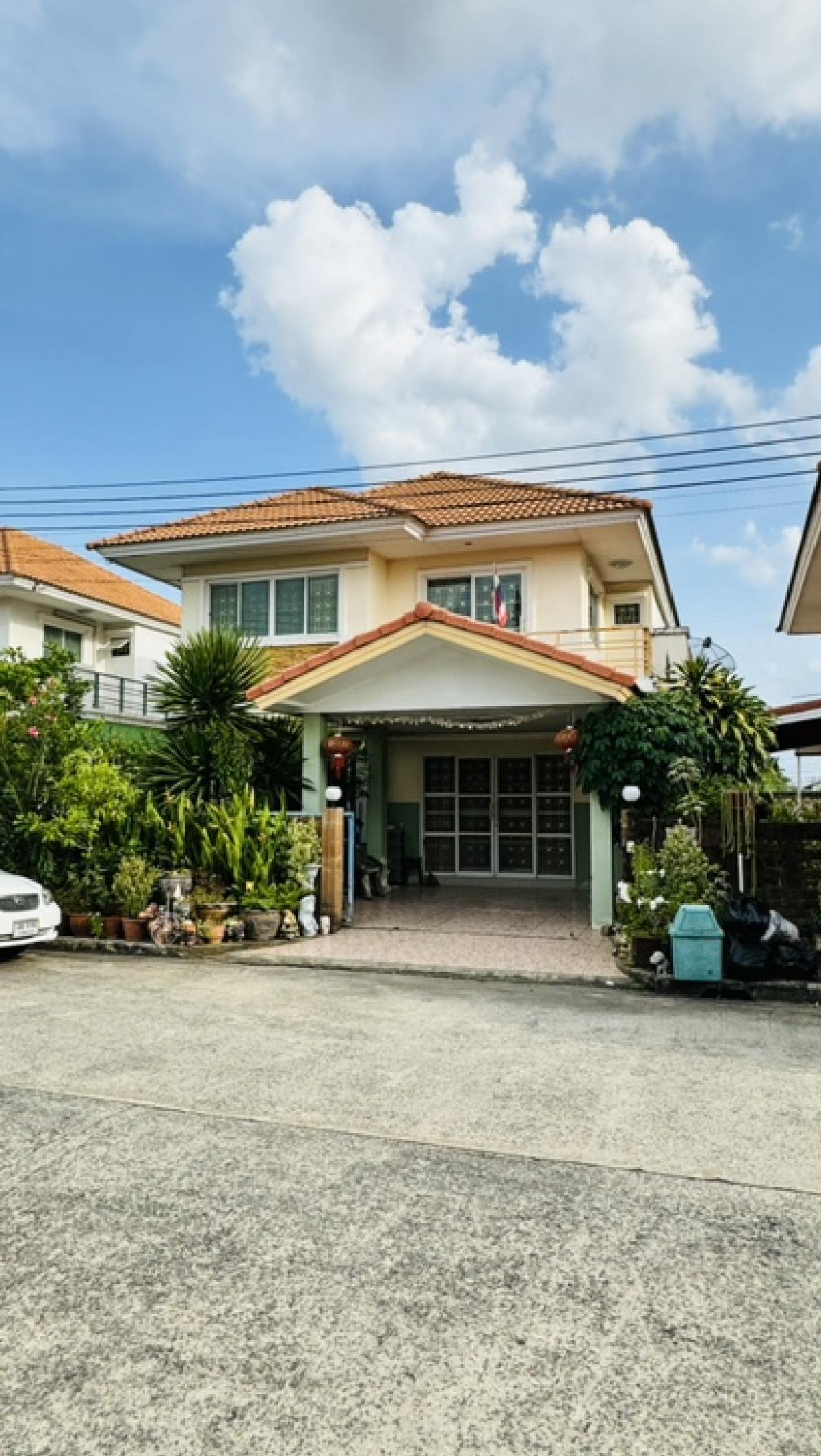 For SaleHouseNonthaburi, Bang Yai, Bangbuathong : 📣For sale or rent, 2-storey detached house, Baan Suan Tem Rak project, Bang Bua Thong, Nonthaburi🏠Land area 55.5 sq m., usable area 150 sq m.