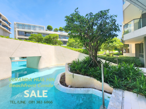 For SaleCondoHuahin, Prachuap Khiri Khan, Pran Buri : BEACHFRONT CONDO HUA HIN Beachfront condo for sale in Hua Hin. New room, can walk into the swimming pool.