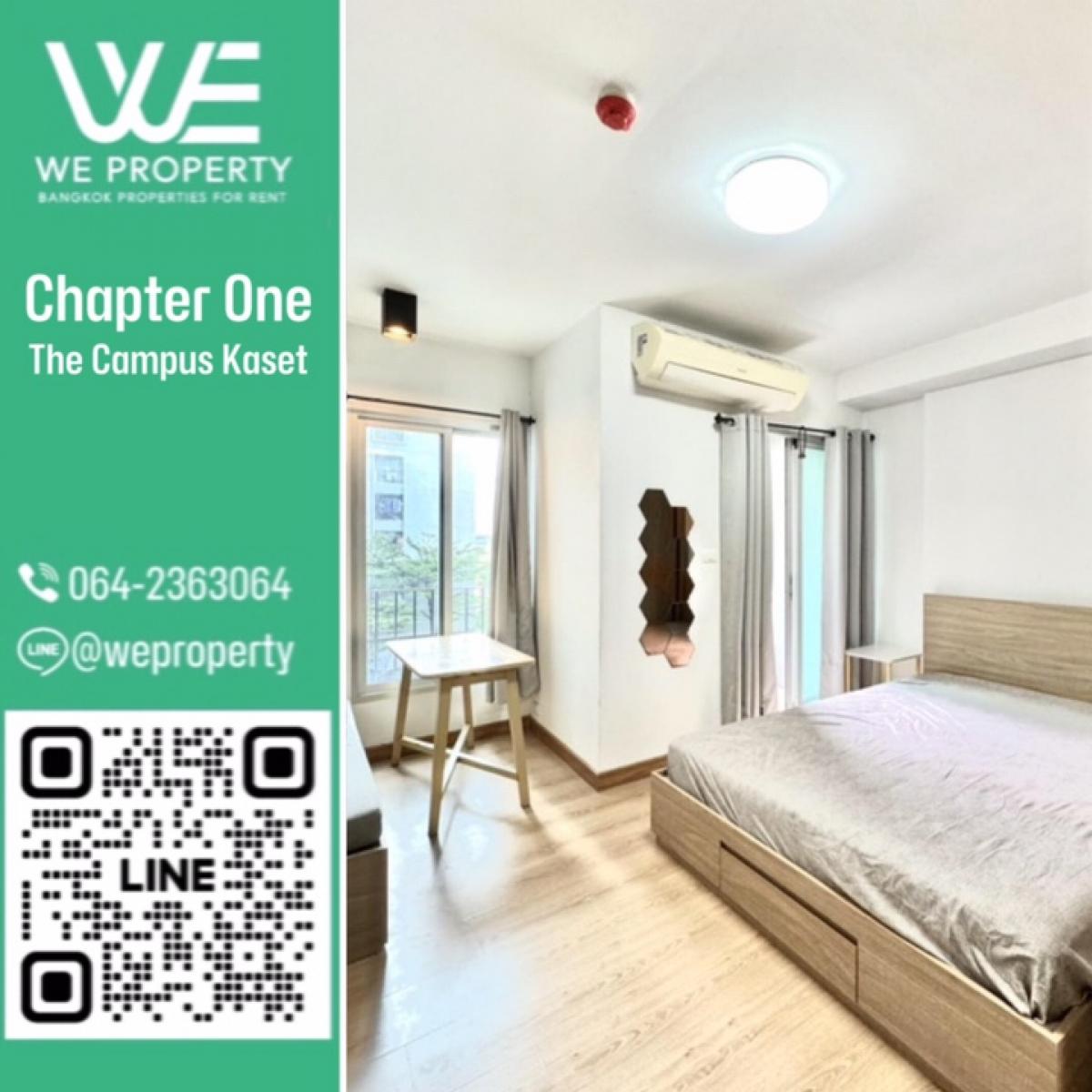 For SaleCondoKasetsart, Ratchayothin : Beautiful room, the owner has never rented it out⭐Chapter One The Campus Kaset (Chapter One The Campus Kaset)