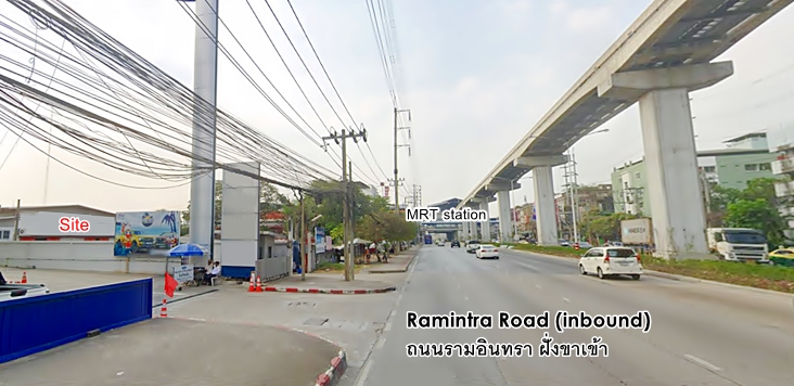 For RentLandNawamin, Ramindra : Land 7 Rai Close to MRT Ram Inthra Kor Mor 4 For Lease