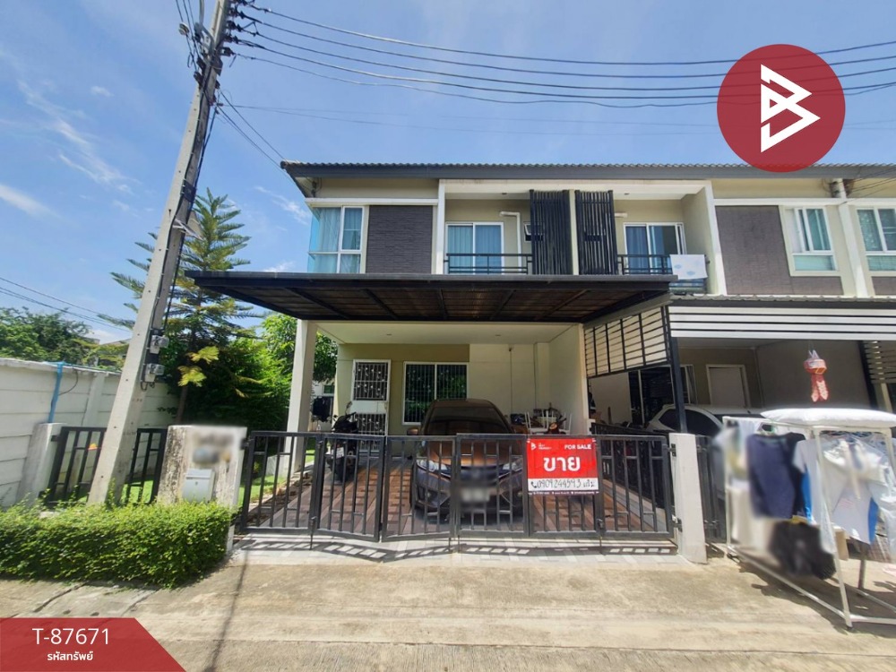 For SaleTownhousePathum Thani,Rangsit, Thammasat : Townhouse for sale Delight De Loft Village, Don Mueang-Rangsit, Lak Hok, Pathum Thani