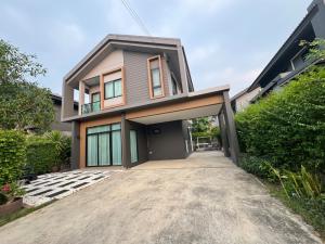 For SaleHousePathum Thani,Rangsit, Thammasat : 50 sq m, 3 floors, 2 floors, 2-story detached house, Kanasiri Ratchaphruek-346