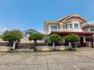 For SaleHousePattaya, Bangsaen, Chonburi : 2-story detached house for sale, 78 square meters, Maneerin Green Park Village.