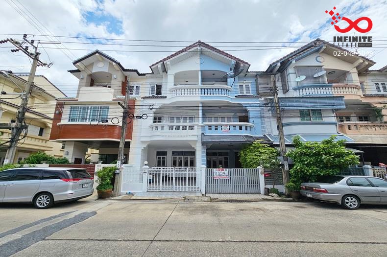 For SaleTownhouseChaengwatana, Muangthong : Townhome for sale, 3.5 floors, 23.4 square meters, Nanthana Garden. Chaengwattana-Pak Kret Chaengwattana Road