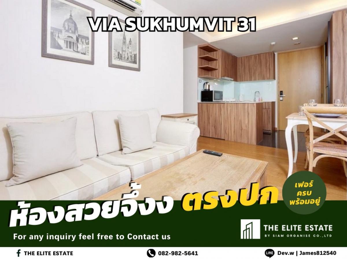 For RentCondoSukhumvit, Asoke, Thonglor : 🐲✨Nice room for rent 🐲✨VIA SUKHUMVIT 31