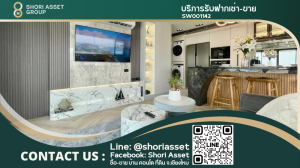 For SaleCondoChiang Mai : Luxurious penthouse for sale in the heart of Nimman, Doi Suthep view, complete with furniture and electrical appliances.