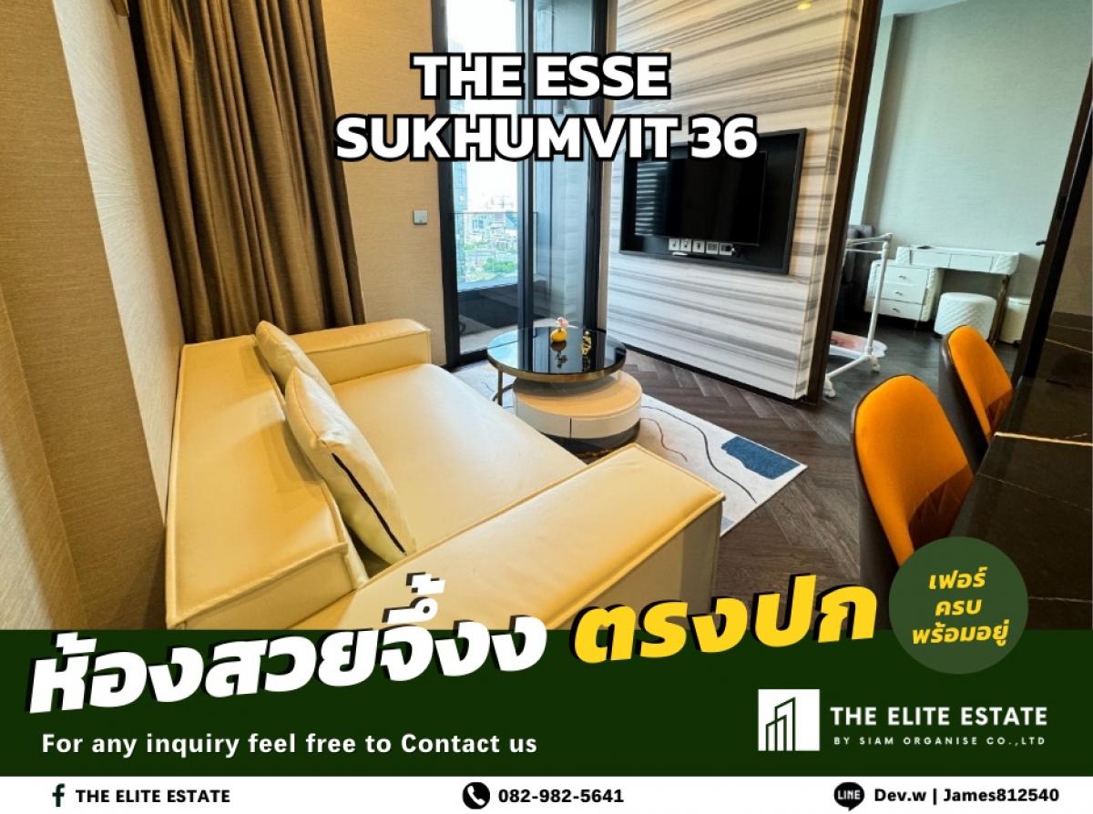 For RentCondoSukhumvit, Asoke, Thonglor : 🐲✨Nice room for rent 🐲✨THE ESSE SUKHUMVIT 36