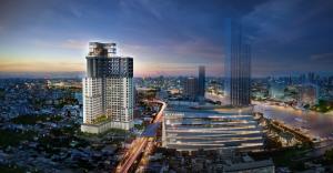 ขายดาวน์คอนโดวงเวียนใหญ่ เจริญนคร : (ขายดาวน์) RHYTHM Charoennakhon Iconic ห้อง Vertiplex ตรงข้าม ICONSIAM ใกล้รถไฟฟ้า BTS เจริญนคร