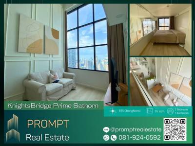 For RentCondoSathorn, Narathiwat : KL04224 - KnightsBridge Prime Sathorn - 55 sqm - BTS Chong Nonsi