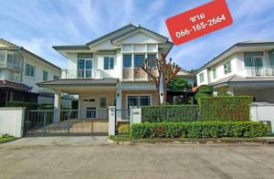 For SaleHouseLadkrabang, Suwannaphum Airport : Single house for sale, Manthana Wongwaen-On Nut 3, decorated and ready to move in. Location next to Kanchanaphisek Road, near Mega Bangna, near the Ring Expressway. near Suvarnabhumi