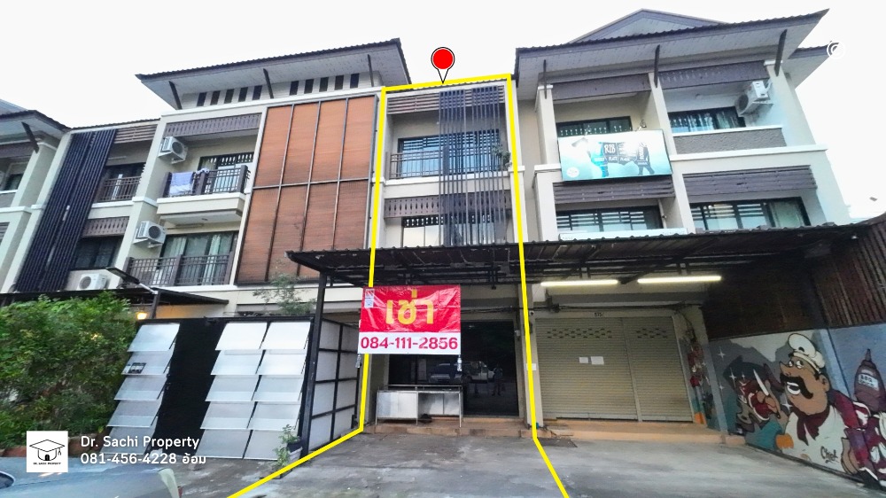 For RentShophouseChiang Rai : For rent, 3-story commercial building, near Walking Street, behind Suan Tung, Chiang Rai, very good location.