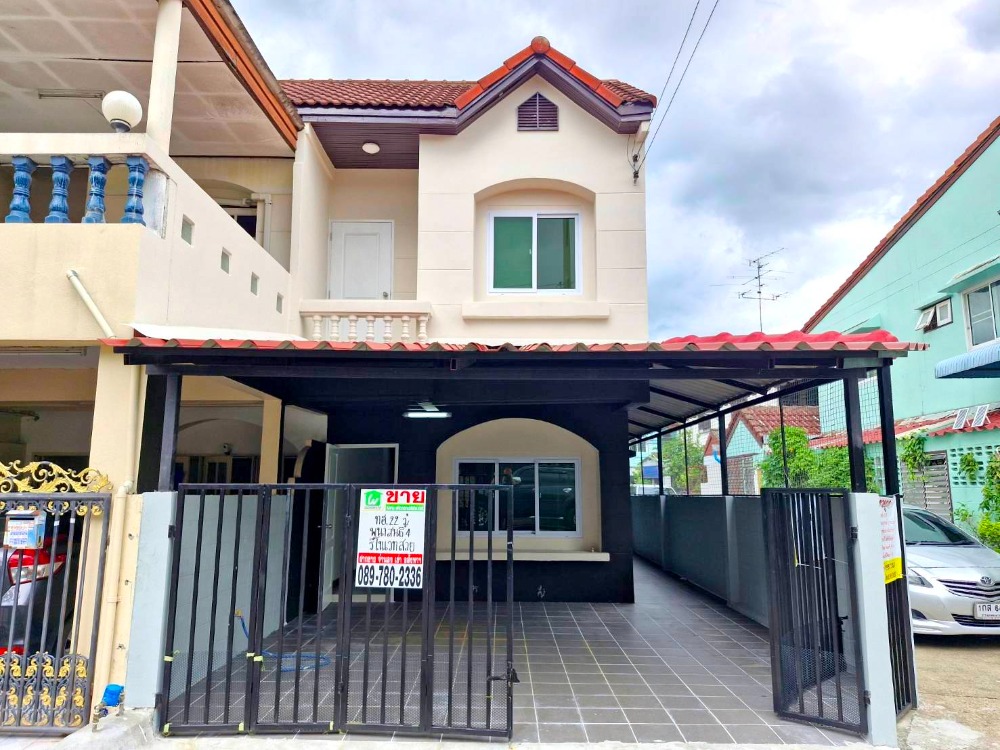 For SaleTownhouseNawamin, Ramindra : Townhouse for sale, Panasan 4, free transfer! Corner house, completely renovated, Soi Khubon 36