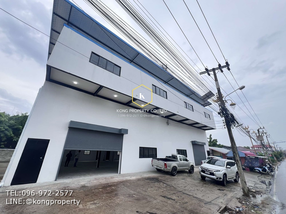 For RentWarehouseSamut Prakan,Samrong : Warehouse for rent, King Kaew, Bang Phli, Samut Prakan, area 830 sq m, near Suvarnabhumi Airport.