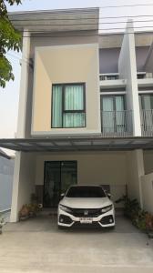 For RentTownhouseLadkrabang, Suwannaphum Airport : For rent, new house, Time Home Village, Chaloem Phrakiat 62, Prawet.