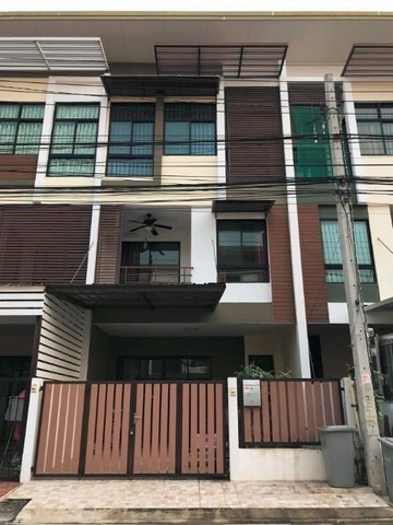 For RentTownhouseBang kae, Phetkasem : For sale and rent, 3-storey townhouse, Signature Village, Phetkasem 69, beautifully built-in, with furniture.