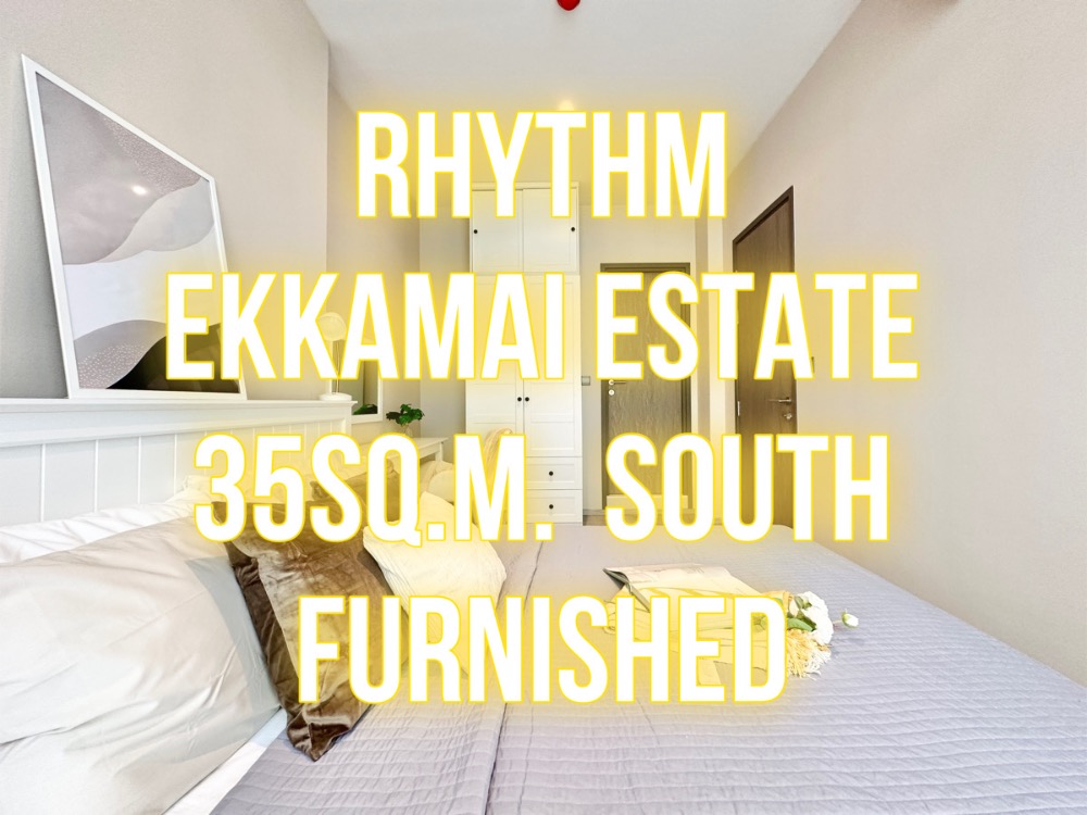 ให้เช่าคอนโดสุขุมวิท อโศก ทองหล่อ : Rhythm Ekkamai Estate - 35ตรม. 1นอน1น้ำ ห้องใหม่เอี่ยม แต่งครบ วิวไม่บล้อค 092-545-6151 (ทิม)