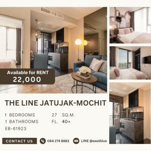 ให้เช่าคอนโดสะพานควาย จตุจักร : The Line Jatujak-Mochit 1 Bed for rent 22k