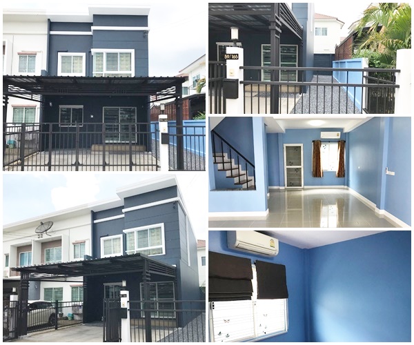 For RentTownhousePathum Thani,Rangsit, Thammasat : For rent, 2-story townhome *corner house* near Wat Phra Dhammakaya, near Thammasat University, Rangsit, near Bangkok University, near Thai Market, near Future Park Rangsit.