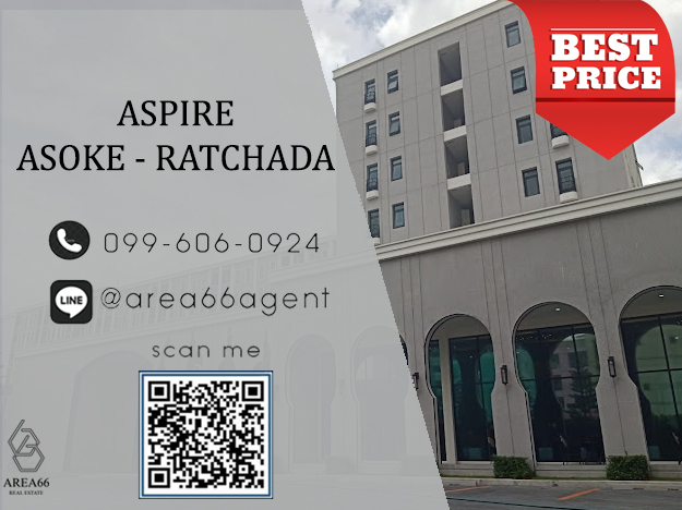 For SaleCondoRama9, Petchburi, RCA : 🔥 For sale!! Condo Aspire asoke-ratchada