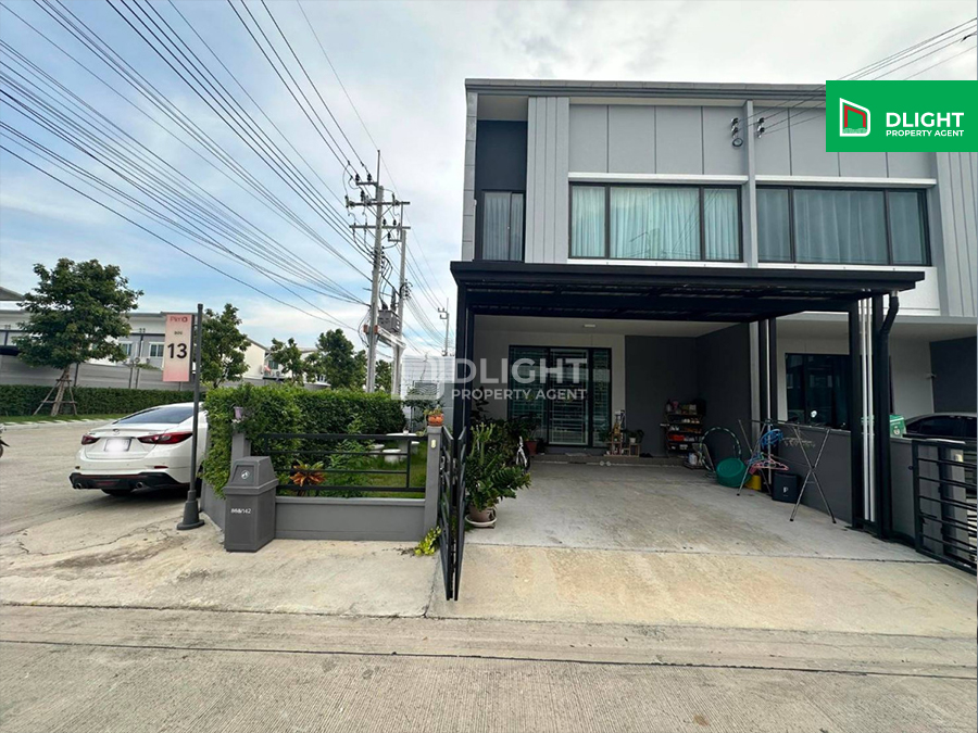 For SaleTownhouseRathburana, Suksawat : Townhome Pleno Suksawat-Pracha Uthit, 27.3 sq m, 3 bedrooms, 2 bathrooms, price 2.85 million baht, corner unit, decorated, ready to move in, good location.