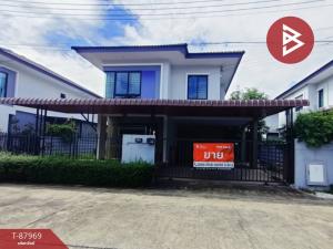 For SaleHousePathum Thani,Rangsit, Thammasat : Single house for sale Delight Village Don Mueang-Rangsit, Lak Hok, Pathum Thani