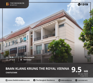 For SaleTownhouseKasetsart, Ratchayothin : Baan Klang Krung The Royal Vienna Ratchavipa